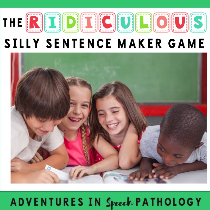 The (ridiculous) Silly Sentence Maker Game - Adventures in Speech Pathology
