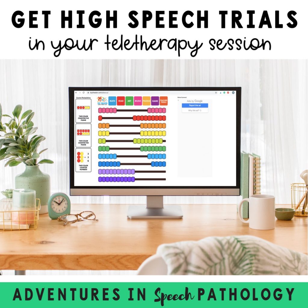 Get high speech trials in teletherapy