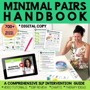 minimal pairs handbook | step by step intervention guide for slps