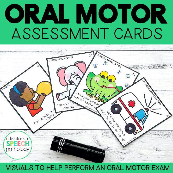 Oral motor cards