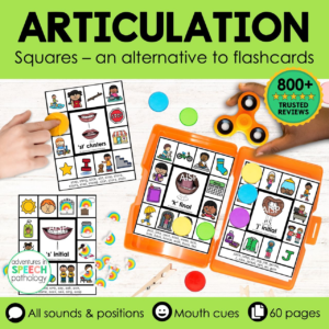 articulation squares for speech therapy