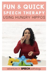 Fun therapy activities using hungry hippos