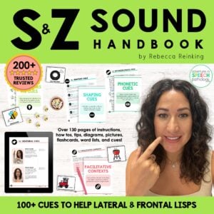 s & z sound handbook | comprehensive teaching & elicitation guide | lateral & frontal lisp
