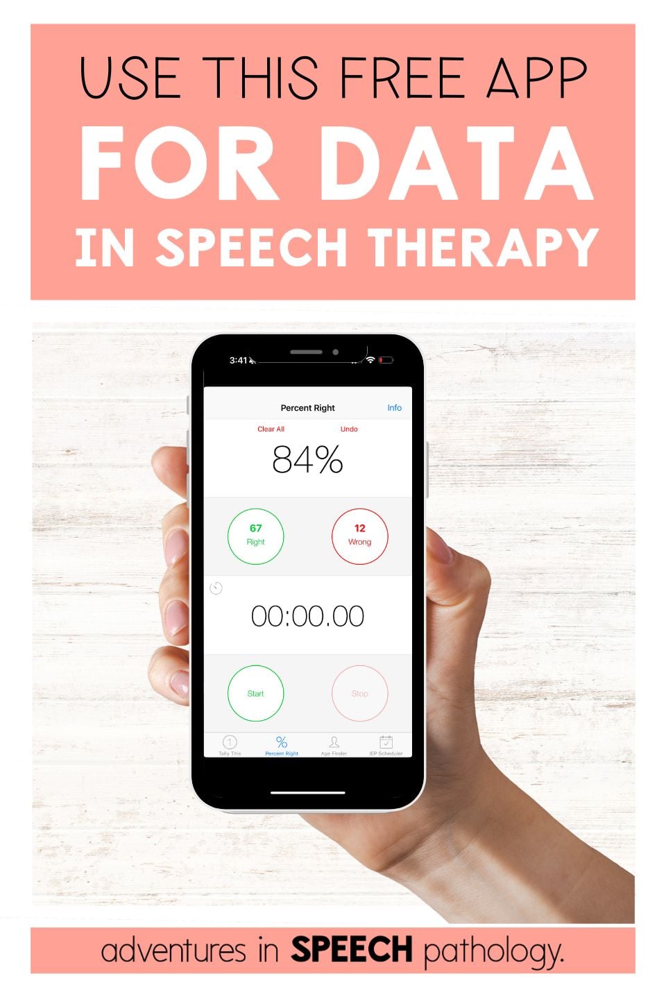 use this app to collect data in speech therapy