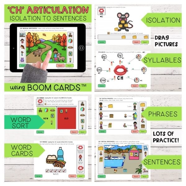 ch articulation isolation to sentences aisp