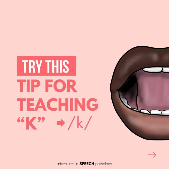 This is usually the first place I start when trying to elicit a clear /k/… getting our mouth ready to make the sound!

#speechtherapy #speechsounddisorders #earlyinterventionspeech #slp2b #slp2b